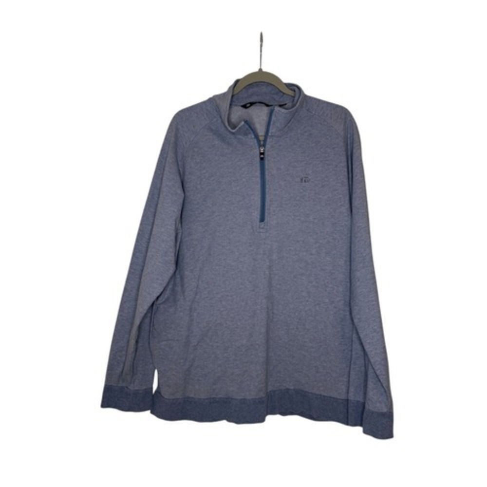 Travis Mathew Men's 1/4 Zip Sweatshirt Blue Size XL